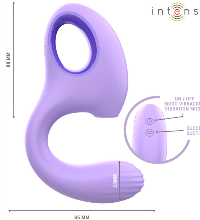 INTENSE - BAXTER VIBRATOR & STIMULATOR VIOLET