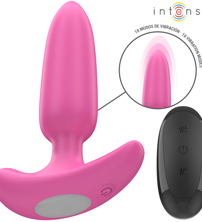 INTENSE - ROSS ANAL PLUG 10 VIBRATIONS PINK REMOTE CONTROL