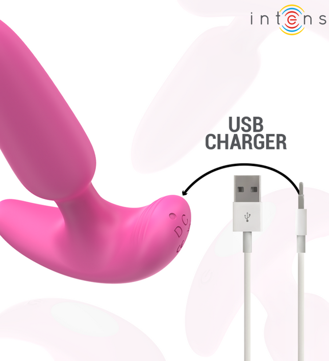 INTENSE - ROSS ANAL PLUG 10 VIBRATIONS PINK REMOTE CONTROL