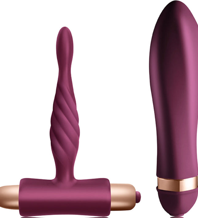 CLIMAXIMUM - DARE KIT TWISTED VIBRATOR + ANAL PLUG BEGINNER