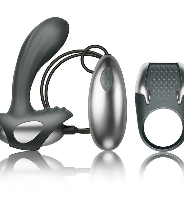 CLIMAXIMUM - EXCITE KIT COCK RING + WIRE PROSTATE MASSAGER