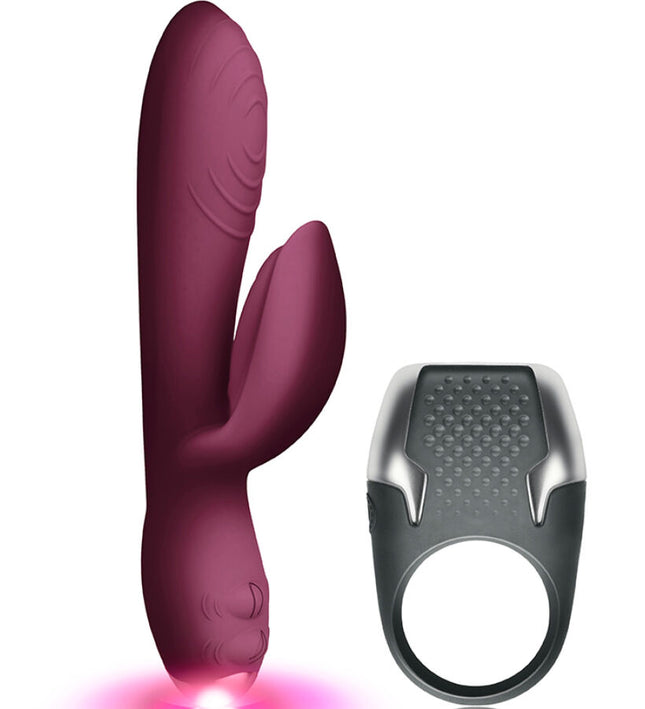 CLIMAXIMUM - LAMOUR KIT RABBIT VIBRATOR + LED COCK RING