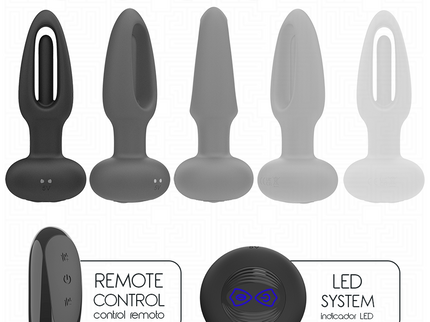 ADDICTED TOYS - ANAL PLUG WITH VIBRATING TONGUE AND REMOTE CONTROL
