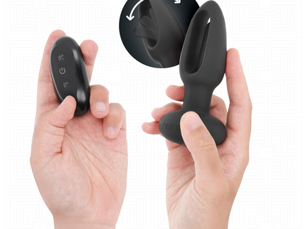 ADDICTED TOYS - ANAL PLUG WITH VIBRATING TONGUE AND REMOTE CONTROL