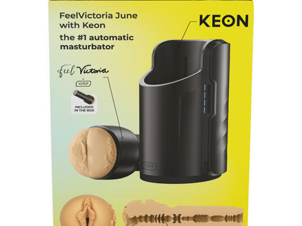 KIIROO - KEON WIFI COMBO VICTORIA JUNE AUTOMATIC MASTURBATOR + FEEL STROKER