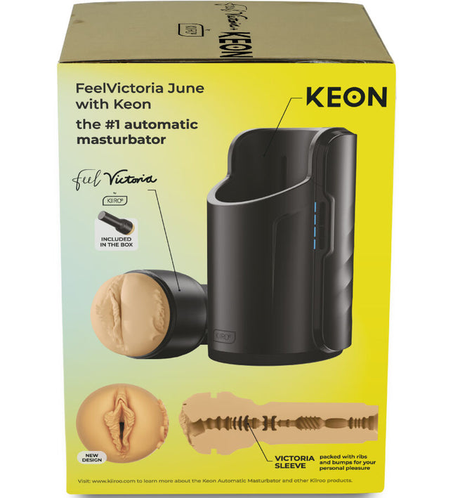 KIIROO - KEON WIFI COMBO VICTORIA JUNE AUTOMATIC MASTURBATOR + FEEL STROKER