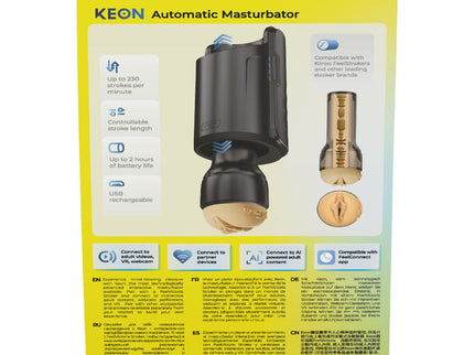 KIIROO - KEON WIFI COMBO VICTORIA JUNE AUTOMATIC MASTURBATOR + FEEL STROKER