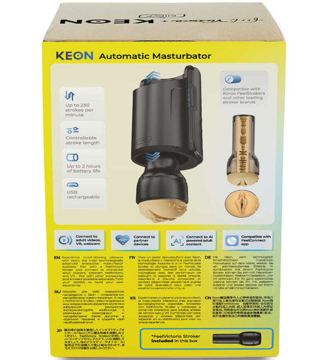 KIIROO - KEON WIFI COMBO VICTORIA JUNE AUTOMATIC MASTURBATOR + FEEL STROKER
