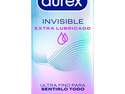 DUREX - EXTRA LUBRICATED INVISIBLE CONDOMS 12 UNITS