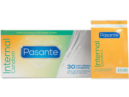 PASANTE - INTERNAL FEMALE CONDOMS BOX 30 UNITS