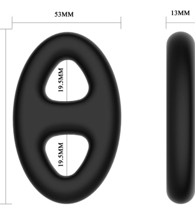 CRAZY BULL - DOUBLE OVAL SILICONE RING