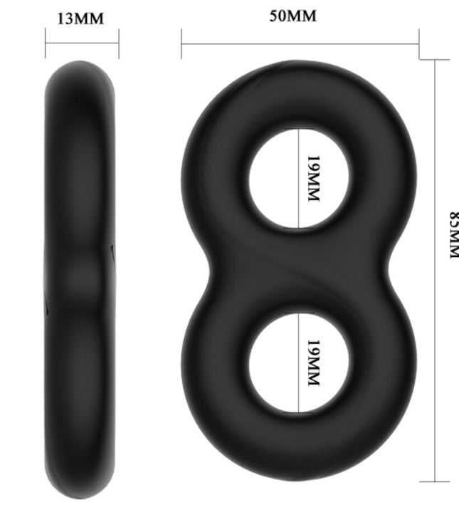 CRAZY BULL - DOUBLE INFINITY SILICONE RING