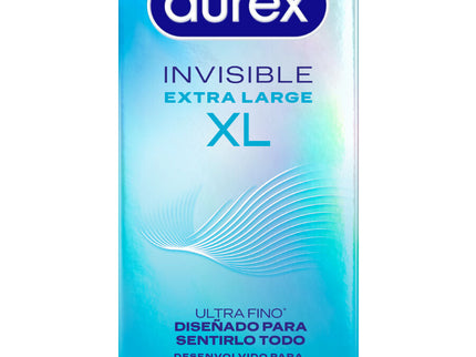 DUREX - INVISIBLE CONDOMS XL 10 UNITS
