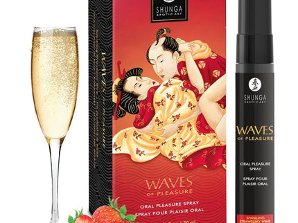 SHUNGA - WAVES PLEASURE SPRAY ORAL SEDUCTIVE STRAWBERRY 20 ML