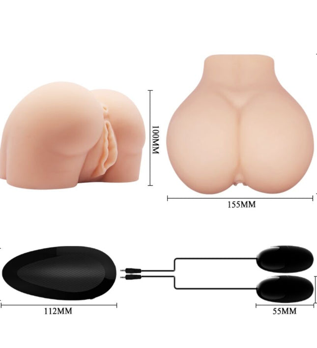 CRAZY BULL - REALISTIC VAGINA AND ANUS WITH VIBRATION POSITION 8