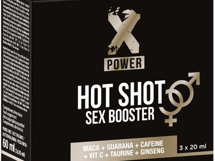 X POWER - HOT SHOT SEX BOOSTER INCREASE LIBIDO 3 X 20 ML