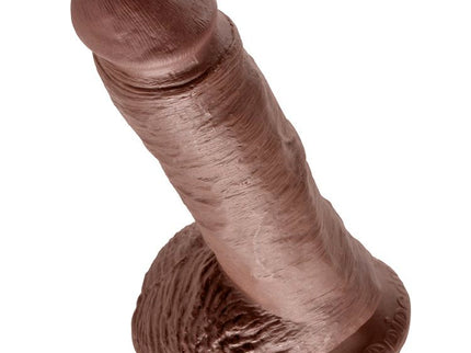 KING COCK 8" COCK BROWN WITH BALLS 20.3 CM