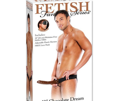 FETISH FANTASY SERIES - CHOCOLATE DREAM HOLLOW STRAP-ON