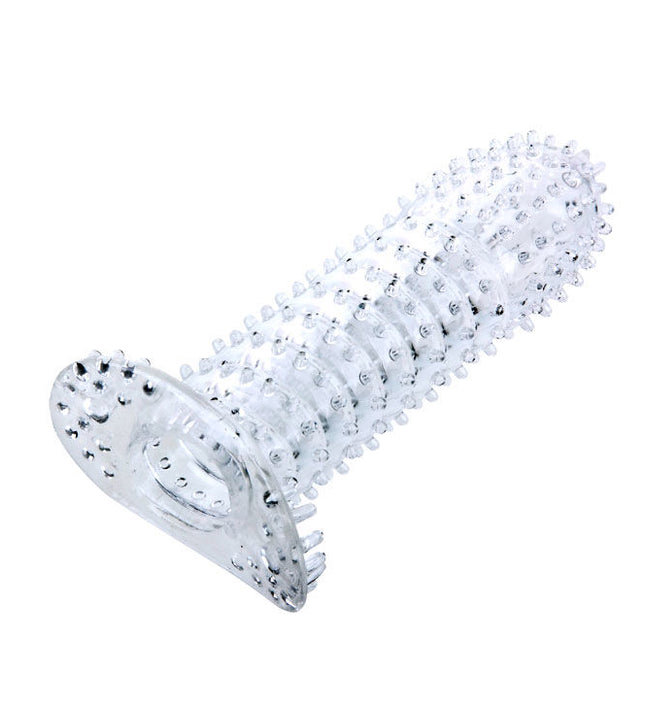 BAILE - PENIS SHEATH WITH TRANSPARENT STIMULATING POINTS 14 CM