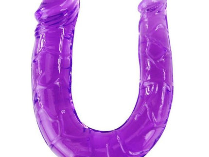 BAILE - DOUBLE DILDO IN LILAC FLEXIBLE JELLY