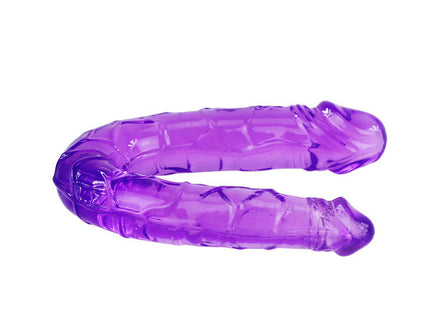 BAILE - DOUBLE DILDO IN LILAC FLEXIBLE JELLY
