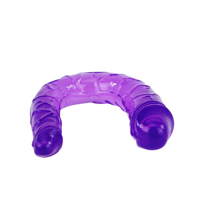 BAILE - DOUBLE DILDO IN LILAC FLEXIBLE JELLY