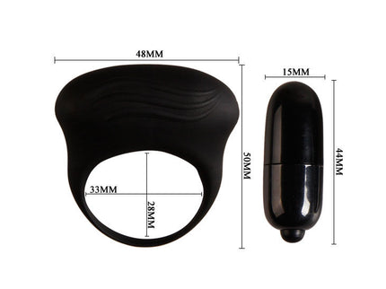 PRETTY LOVE - BERTRAM BLACK VIBRATOR RING
