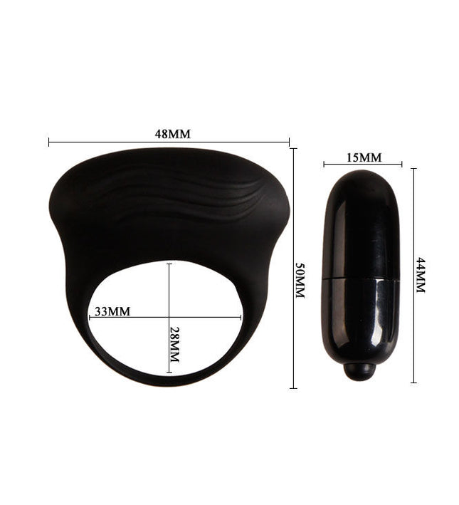 PRETTY LOVE - BERTRAM BLACK VIBRATOR RING