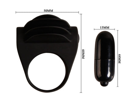 PRETTY LOVE - CHESTER BLACK VIBRATOR RING