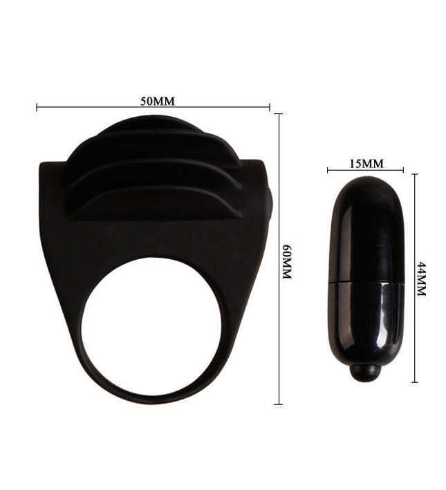 PRETTY LOVE - CHESTER BLACK VIBRATOR RING