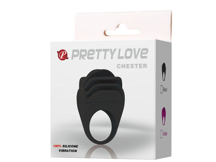 PRETTY LOVE - CHESTER BLACK VIBRATOR RING