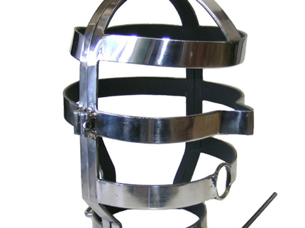 METAL HARD - MASK WITH STEEL NECKLACE