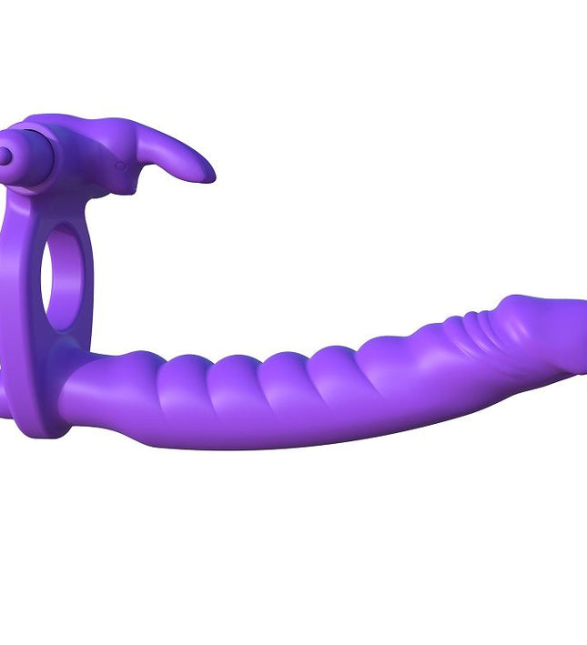 FANTASY C-RINGZ - SILICONE DOUBLE VIBRATOR RABBIT