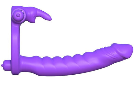 FANTASY C-RINGZ - SILICONE DOUBLE VIBRATOR RABBIT