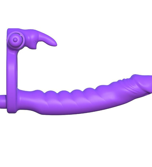 FANTASY C-RINGZ - SILICONE DOUBLE VIBRATOR RABBIT