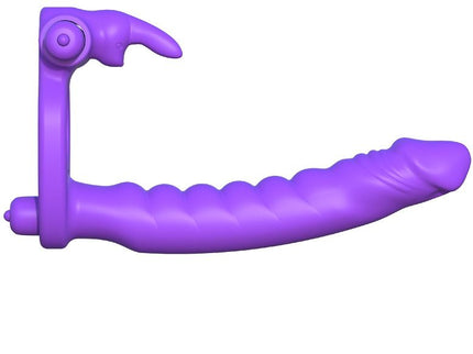 FANTASY C-RINGZ - SILICONE DOUBLE VIBRATOR RABBIT