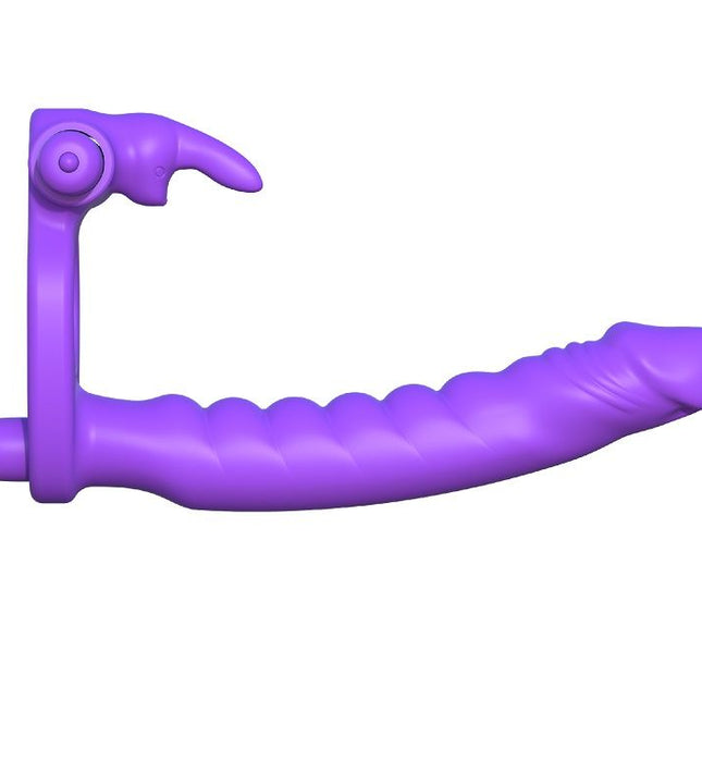 FANTASY C-RINGZ - SILICONE DOUBLE VIBRATOR RABBIT