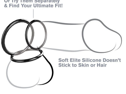FANTASY C-RINGZ - SILICONE 3 RING STAMINA SET