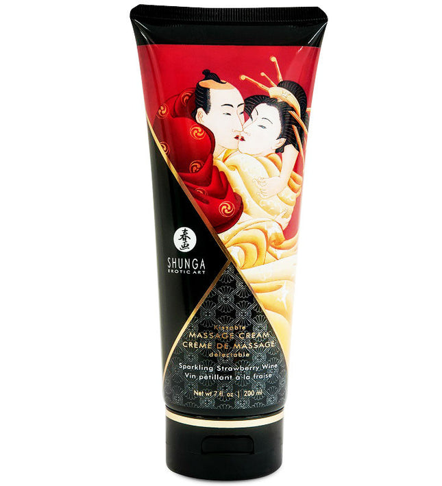 SHUNGA - STRAWBERRY AND CAVA MASSAGE CREAM 200 ML