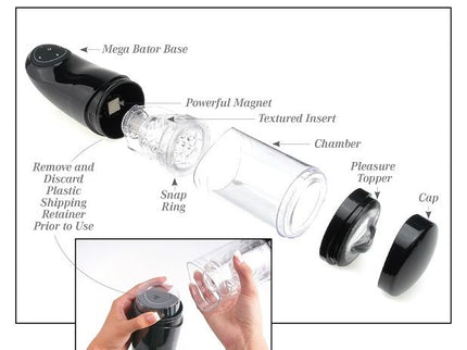 EXTREME TOYZ - PDX MEGA BATOR USB MALE MASTURBATOR VAGINA WHITE