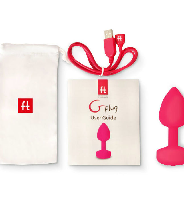 G-VIBE - FUNTOYS GPLUG ANAL RECHARGEABLE VIBRATOR SMALL NEON PINK 3CM