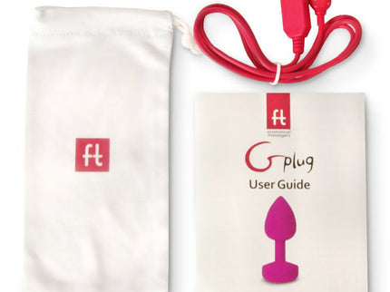 G-VIBE - FUNTOYS GPLUG ANAL RECHARGEABLE VIBRATOR SMALL NEON PINK 3CM