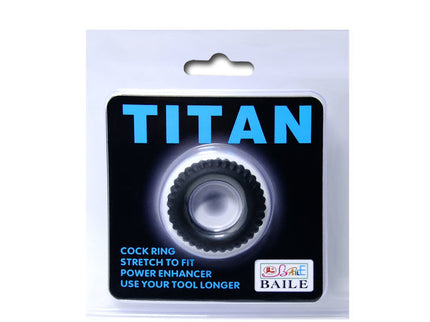 BAILE - TITAN COCKRING BLACK 1.9 CM