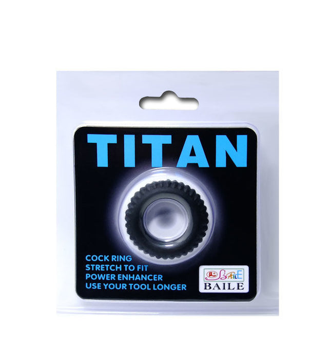 BAILE - TITAN COCKRING BLACK 1.9 CM