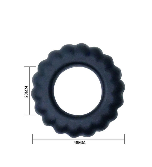 BAILE - TITAN COCKRING BLACK 2 CM
