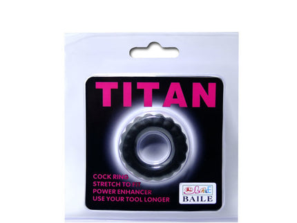BAILE - TITAN COCKRING BLACK 2 CM