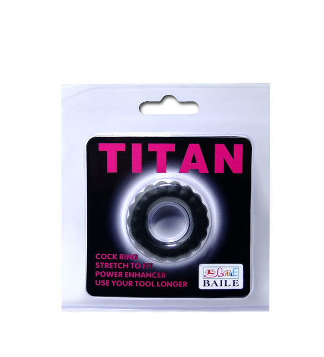 BAILE - TITAN COCKRING BLACK 2 CM