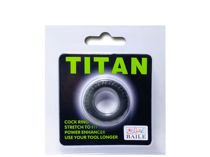BAILE - TITAN COCKRING BLACK GREEN 2 CM