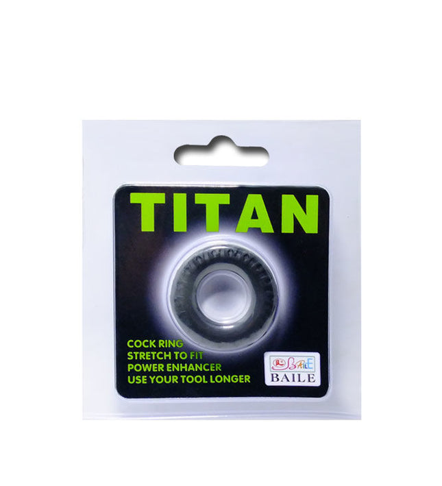 BAILE - TITAN COCKRING BLACK GREEN 2 CM
