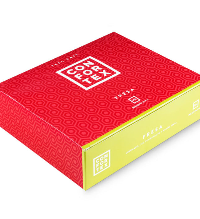 CONFORTEX - STRAWBERRY CONDOM 144 UNITS